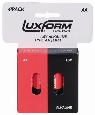 4x AA (LR6) Alkaline 1,5V non rechargeable battery - Luxform Lighting